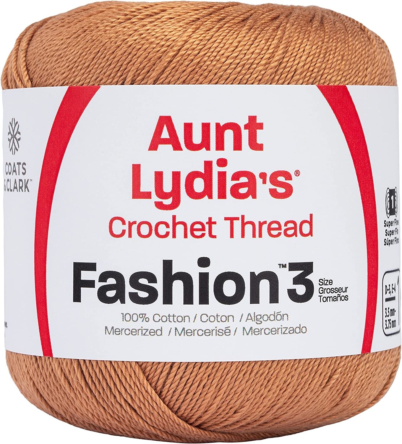 Aunt Lydia's Fashion Crochet Thread Size 3 Copper Mist