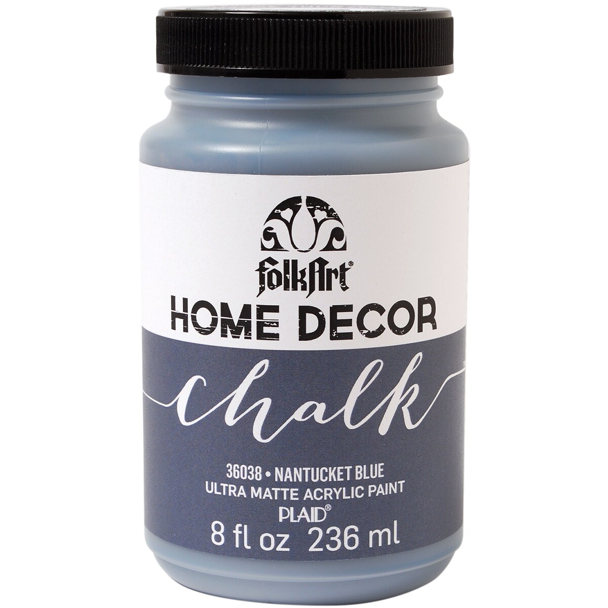 FolkArt Home Decor Chalk Paint 8oz-Nantucket Blue