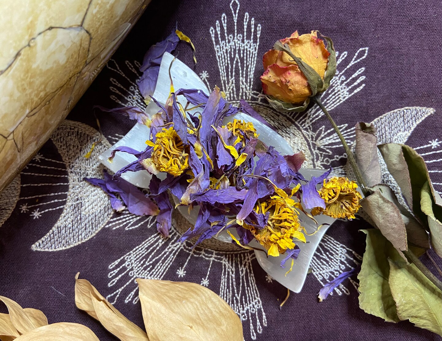 Blue Lotus Flower, Aphrodisiac, Remove Stagnant Energy, Renewal, Intuition, All Natural, Pagan, Witchcraft product 2