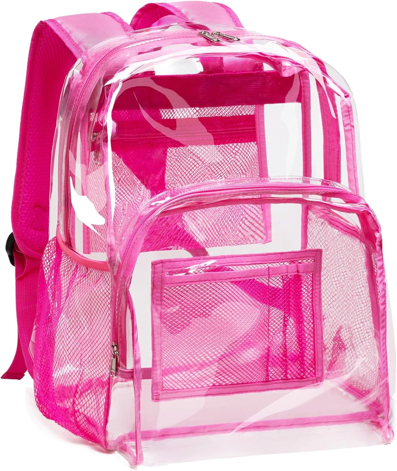 Clear Backpack Heavy Duty PVC Transparent Backpack Large Clear Book Bag for College Work