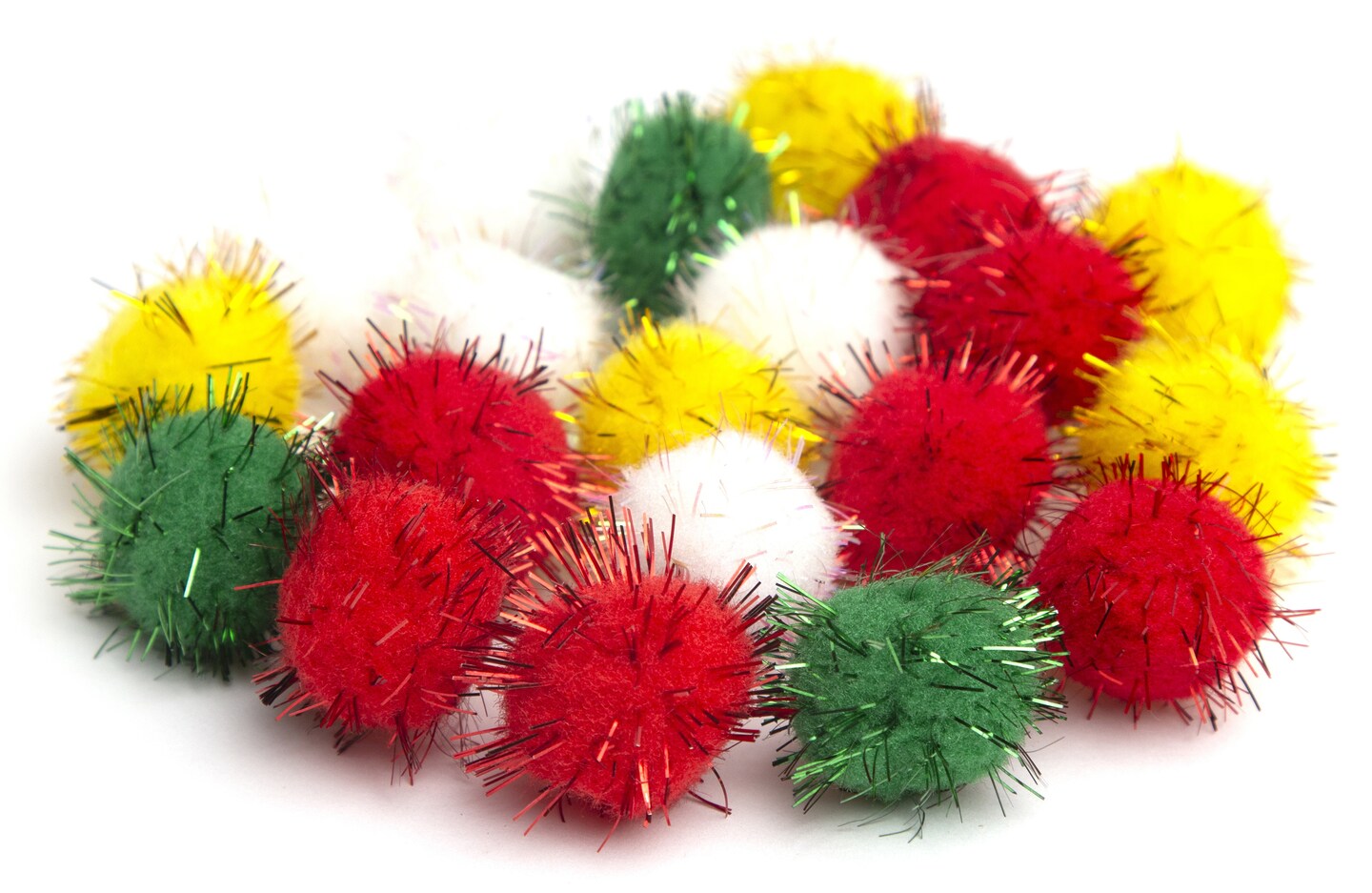 CousinDIY PomPoms 1" 20/PkgChristmas Darks Michaels