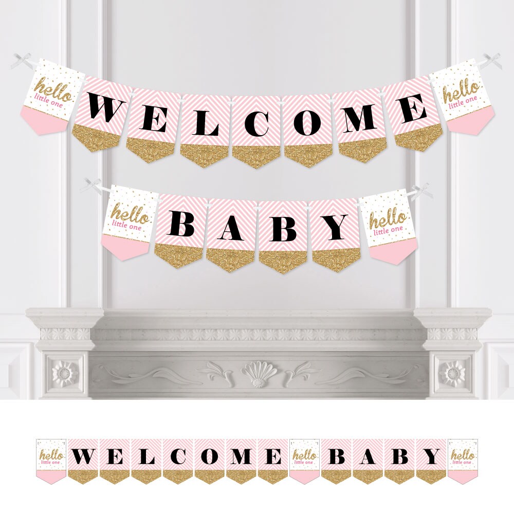 Baby shower banners 2024 girl