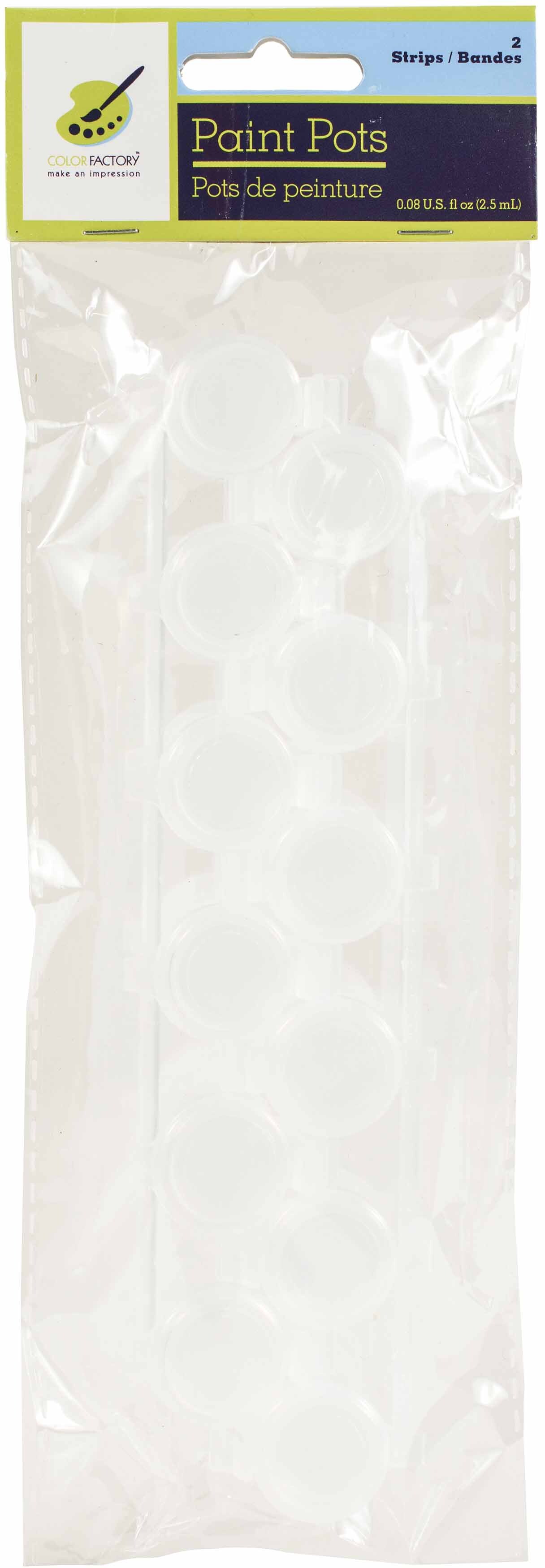 Color Factory Empty Paint Pots 2.5Ml 2/Pkg6Pot Strips Michaels