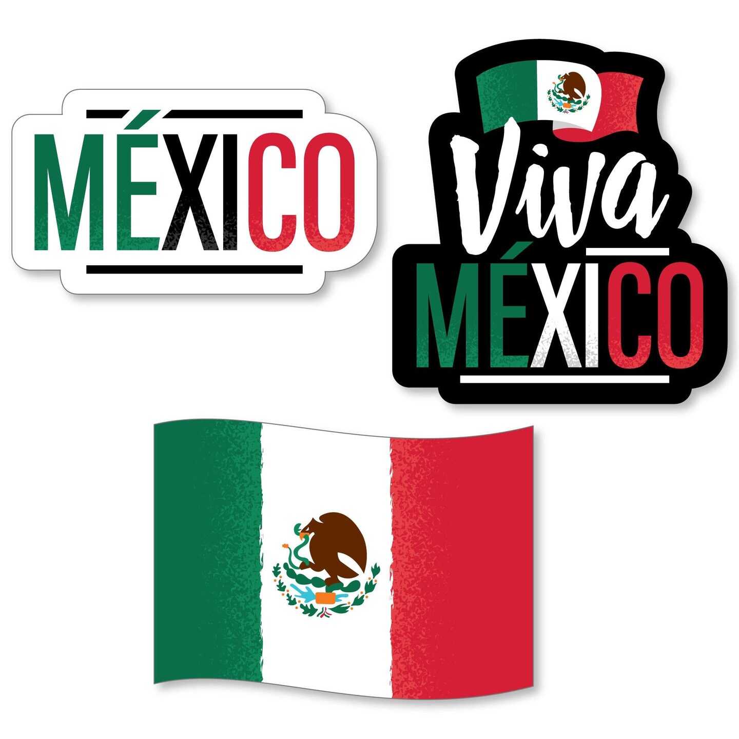 Big Dot of Happiness Viva Mexico - DIY Shaped Mexican Independence Day Party Cut-Outs - 24 Count