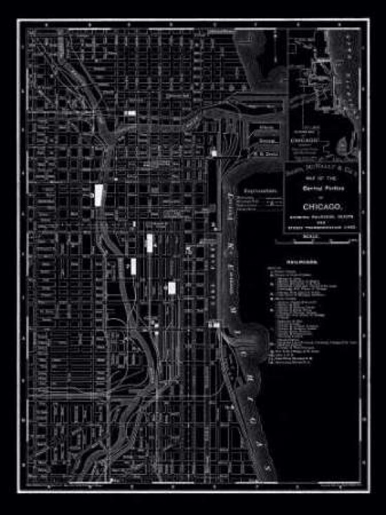 Chicago 1895 Poster Print by 1895 Vintage Map - Item # VARPDXCC3309