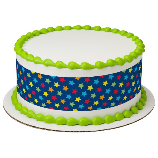 Classic Stars Edible Cake Topper Image Strips
