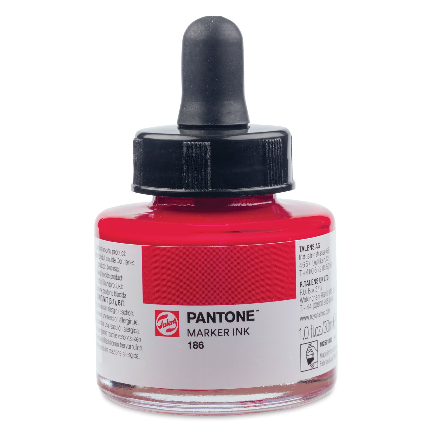 Talens Pantone Marker Ink Refill - 186, 30 ml