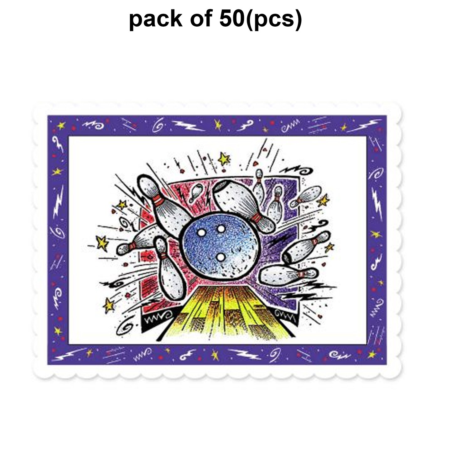 Smash Bowl Party Paper Placemats | 11 inches by 8 1/4 inches | Raheev®