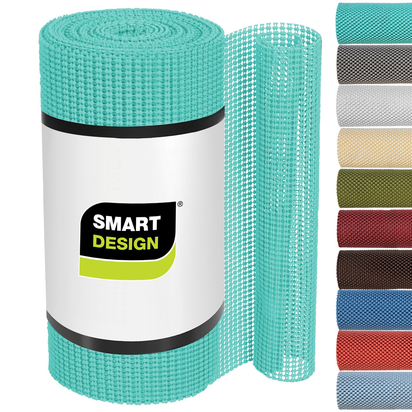 Smart Design Premium Grip Shelf Liner - 12 Inch x 20 Feet - Mint