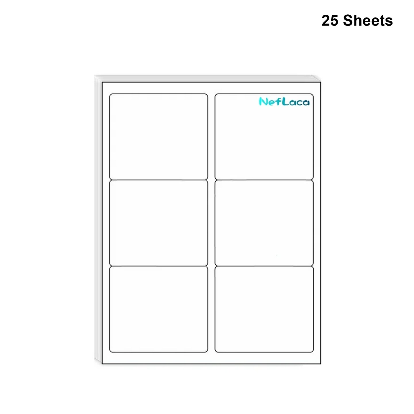 Shipping Address Labels for Laser, Easy to Peel, Total 3 1/3" x 4"