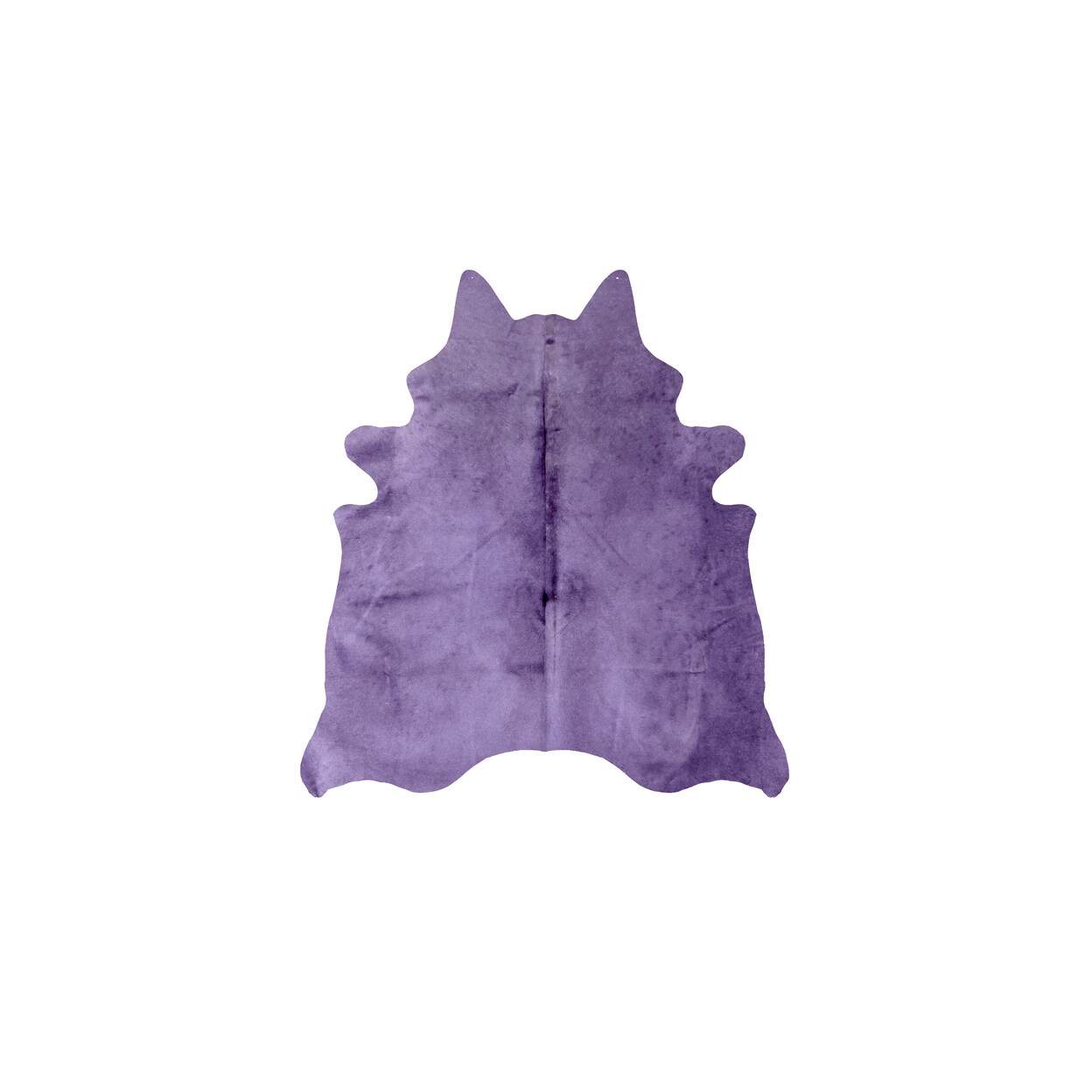 Natural Cowhide Rug Purple 1-Piece Handmade Brazilian Quality
