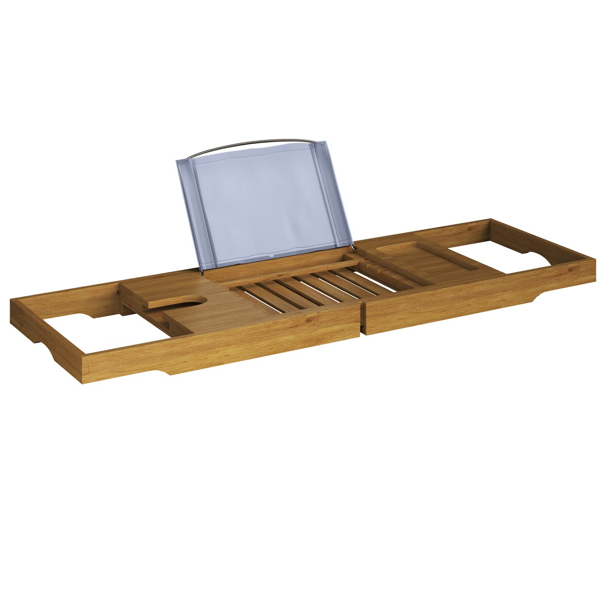 Acacia Bath Tray Natural Wood Extendable Caddy For Bathtub Accessories 27 To 44 Inches