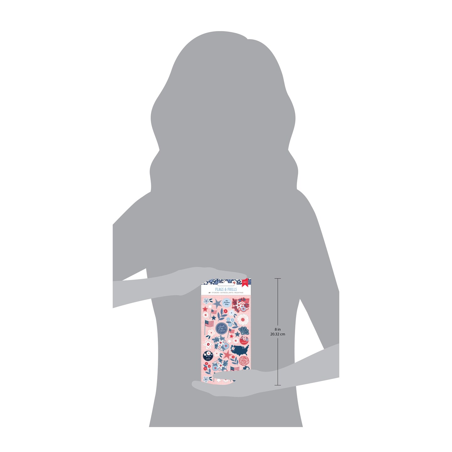 American Crafts Flags And Frills Puffy Stickers 41/Pkg-Matte Icons