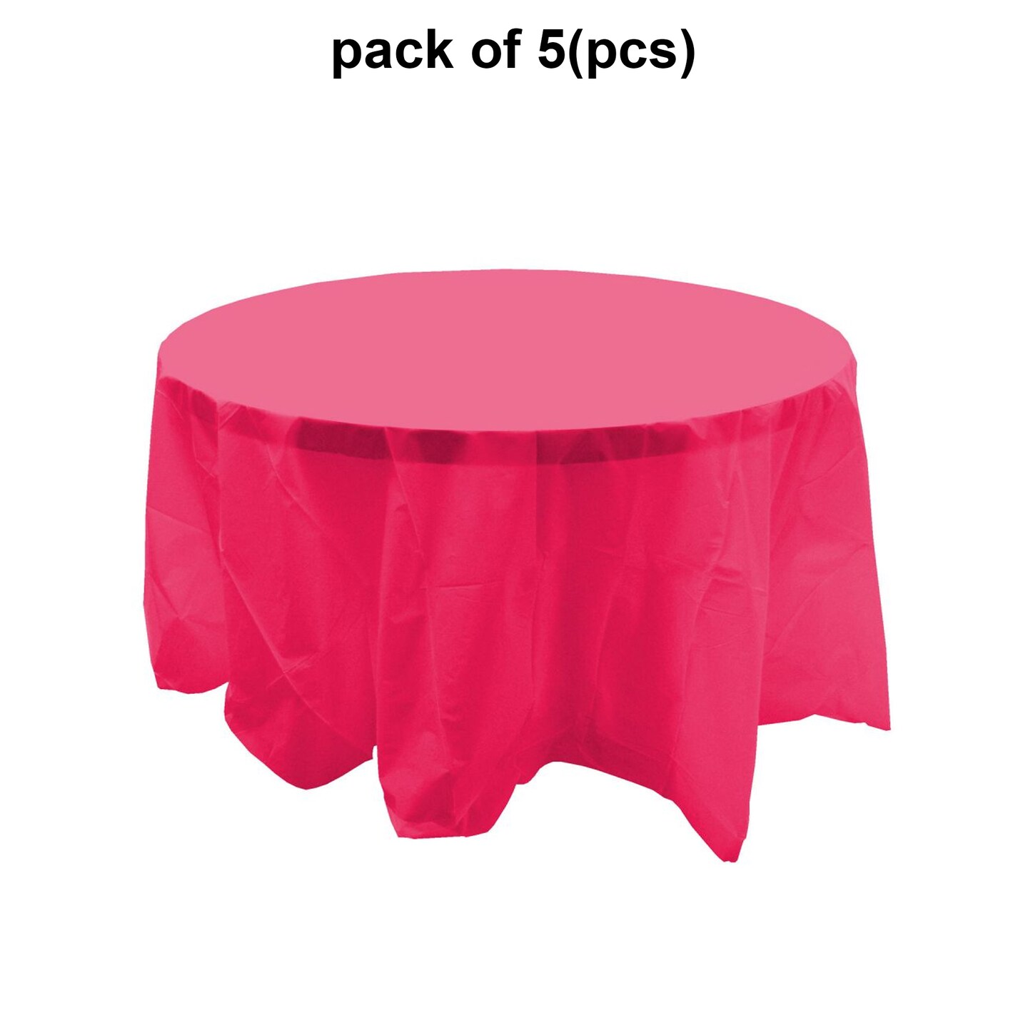 Solid Color Round Table Cover - 84 Inch | 6 inch drape all around | MINA&#xAE;