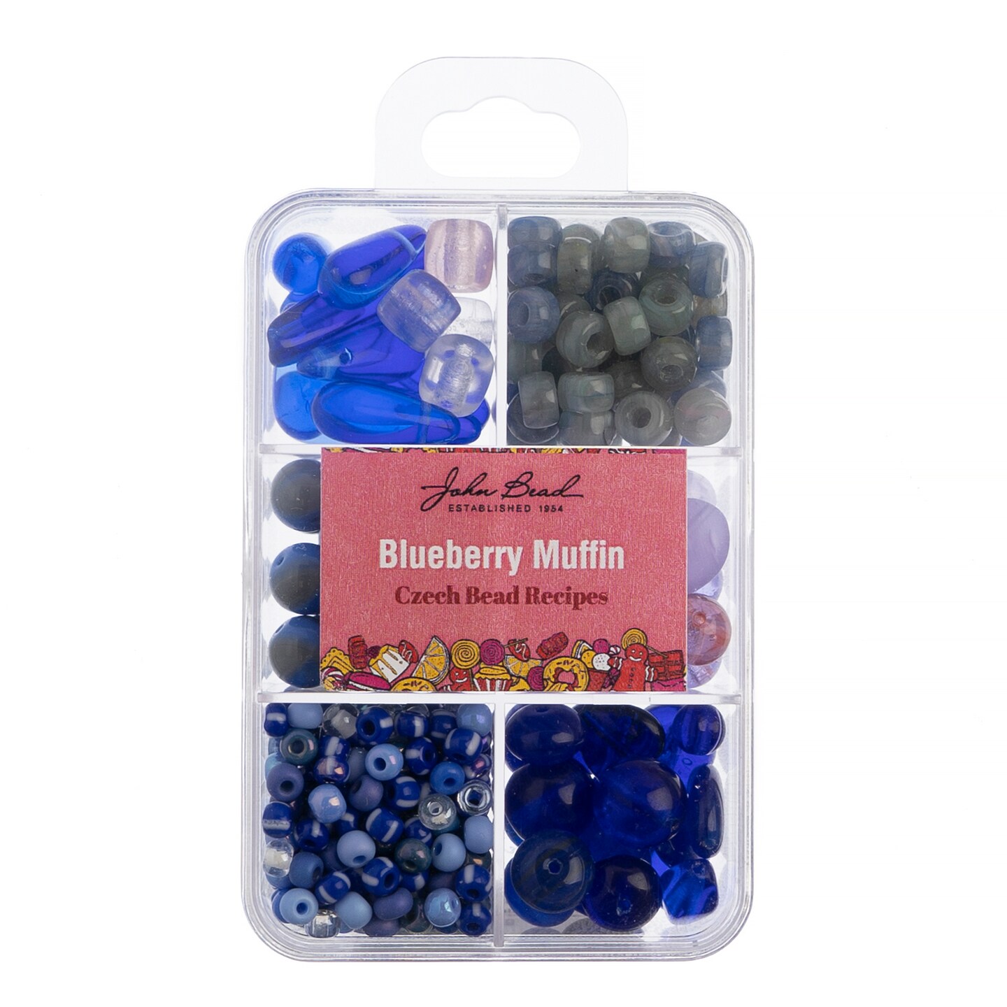 John Bead Recipe Box Czech Glass Beads Kit