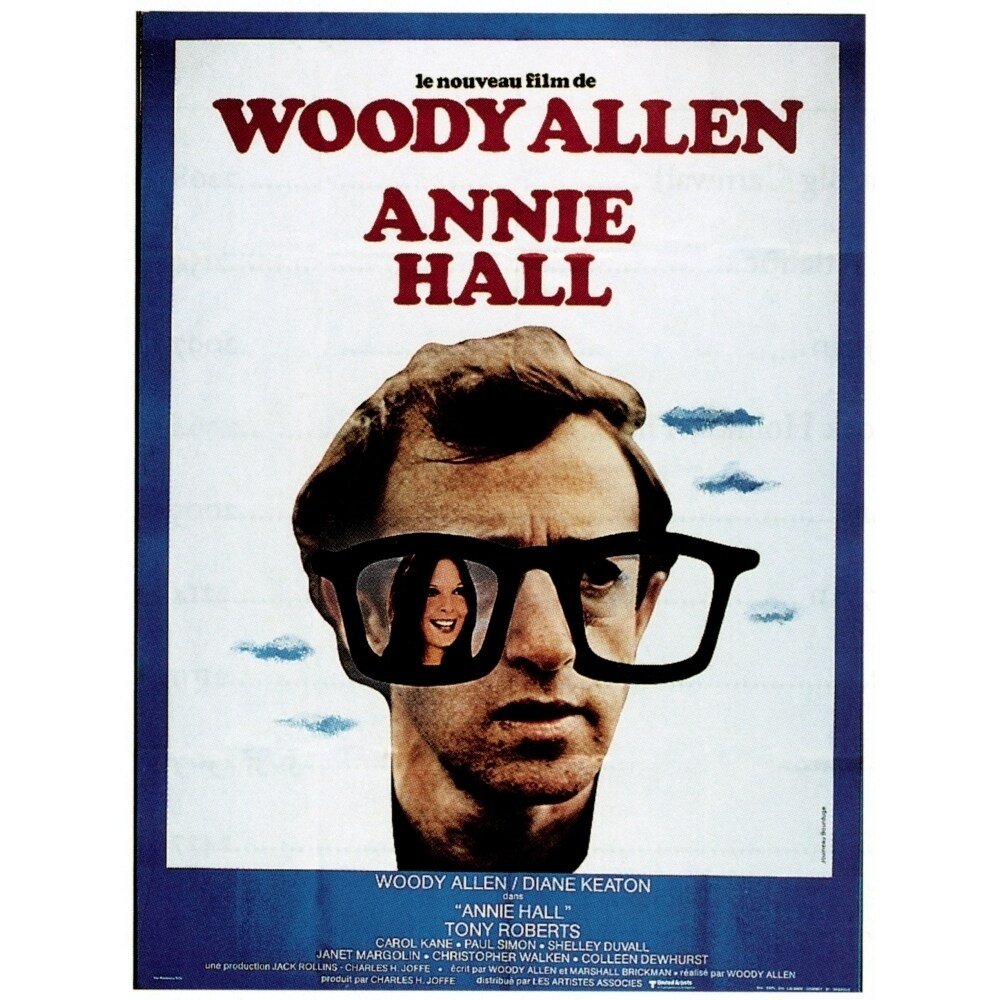 Posterazzi Annie Hall Woody Allen Diane Keaton  French Poster 1977 Movie Poster Masterprint