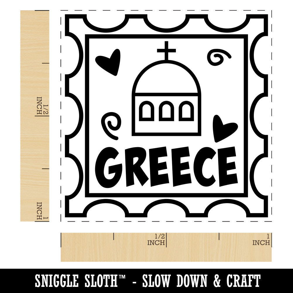 Greece Passport Travel Self-Inking Rubber Stamp Ink Stamper