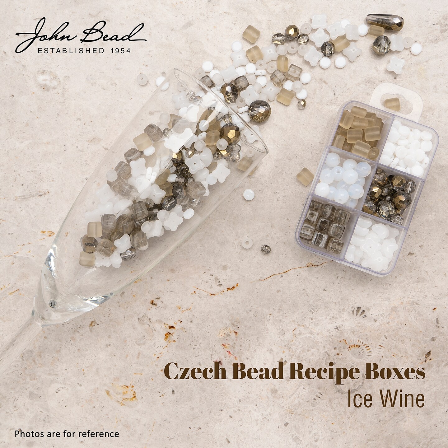 John Bead Recipe Box Czech Glass Beads Kit