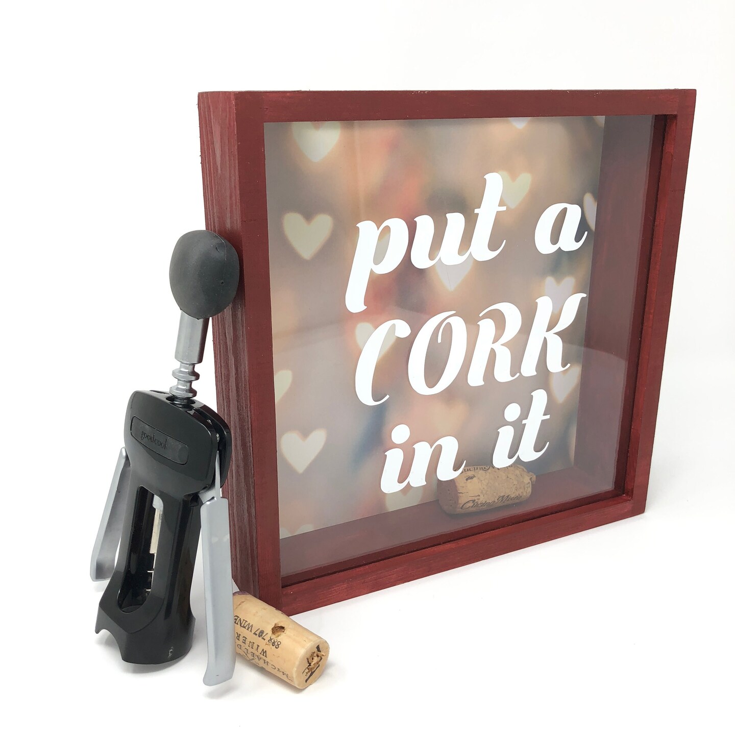 Wine Cork Collection Box, Put A Cork In It Wooden Shadow Box MakerPlace by Michaels