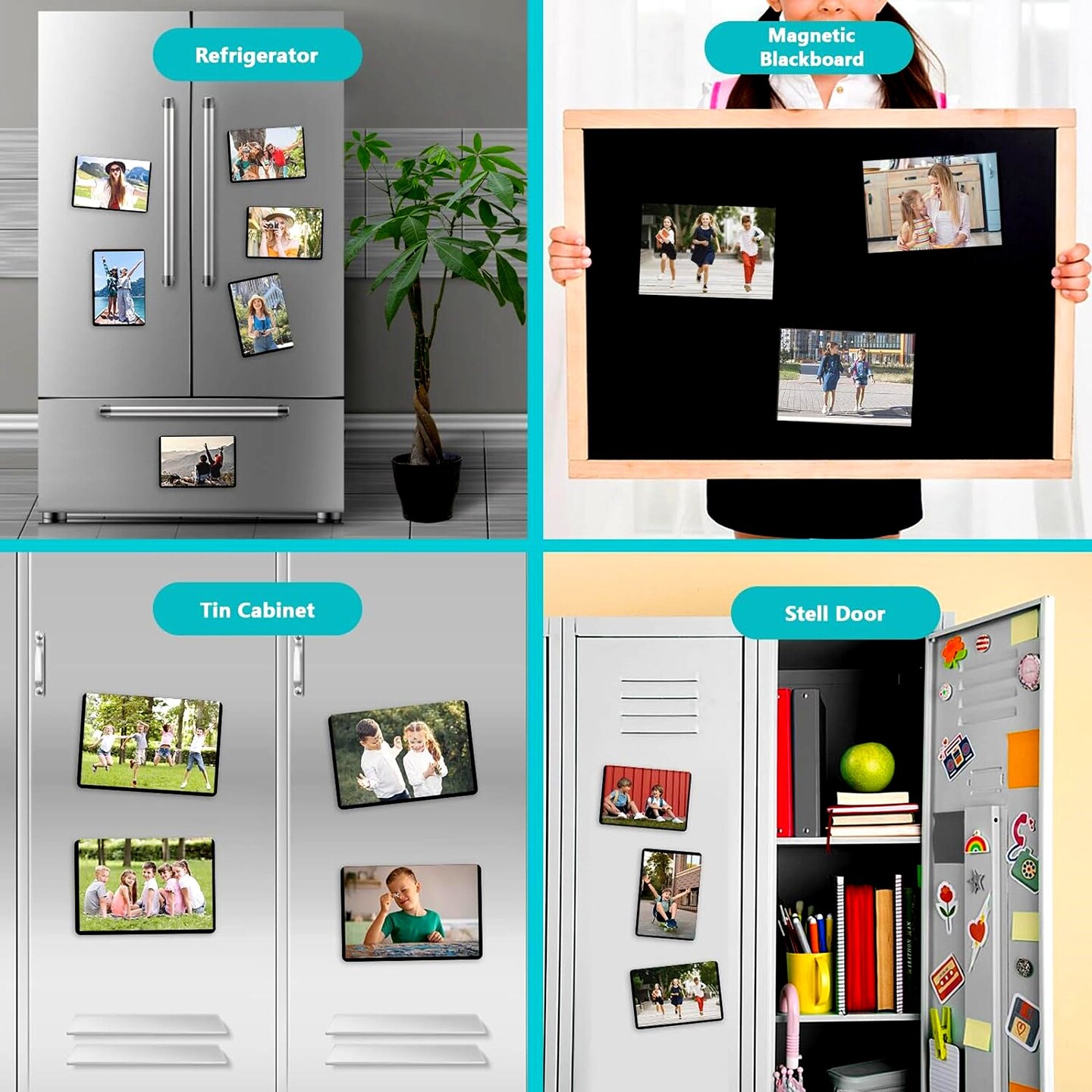 Magnetic Flexible Refrigerator/Locker 4 x 6 Picture Frame