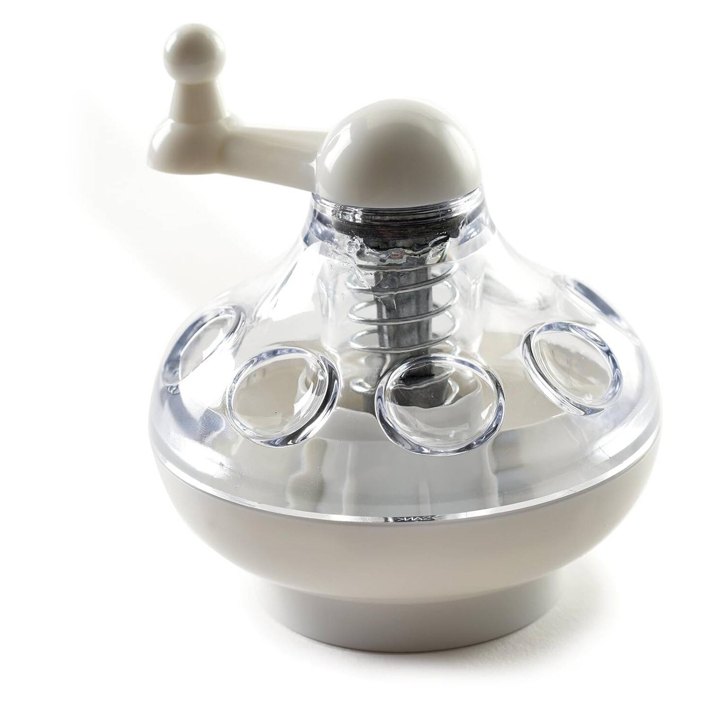 Norpro Nut and Spice Grinder with Easy Turn Manual Crank Handle, Safe Enclosed Stainless Steel Blades, 3.5 x 3 x 3 inch