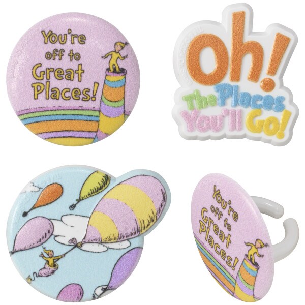 Oh, the Places You&#x27;ll Go! Onward we go Cupcake Rings 24ct