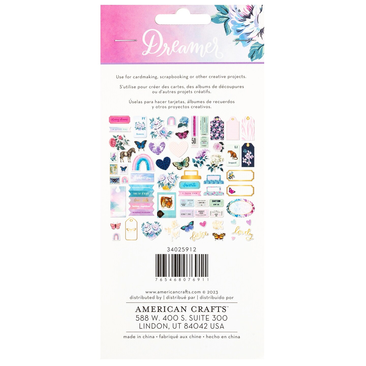American Crafts Dreamer Ephemera Die-Cuts 60/Pkg-Icons, Gold Foil