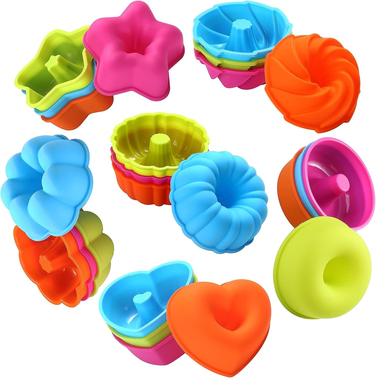 2.95x1.1 Inches Flexible Donut Molds