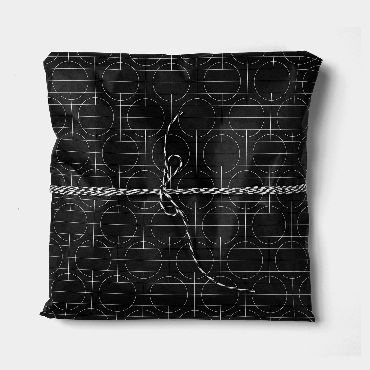 Black Geowire Wrapping Paper Sheets | Michaels