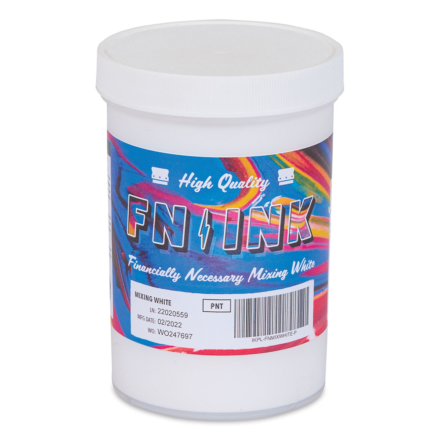 FN Ink Plastisol Screen Printing Ink - Mixing White, Pint