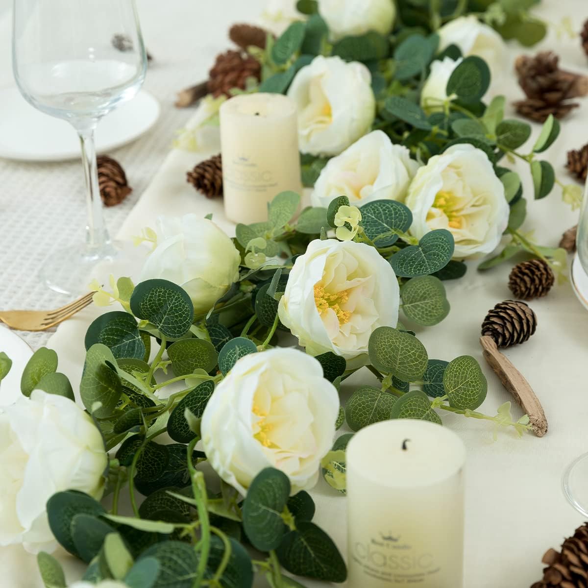 Eucalyptus & Peony Bloom: 2-Pack Artificial Flower Garlands