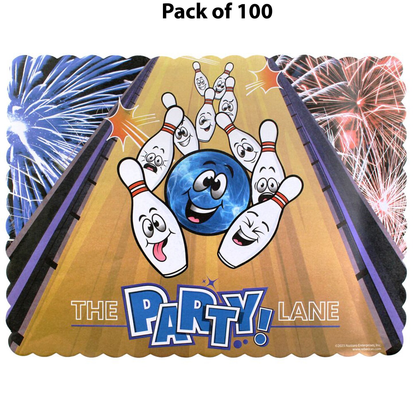 Party Lane Paper Placemats | Party Supplies 11 in x 8 1/4 in | MINA&#xAE;