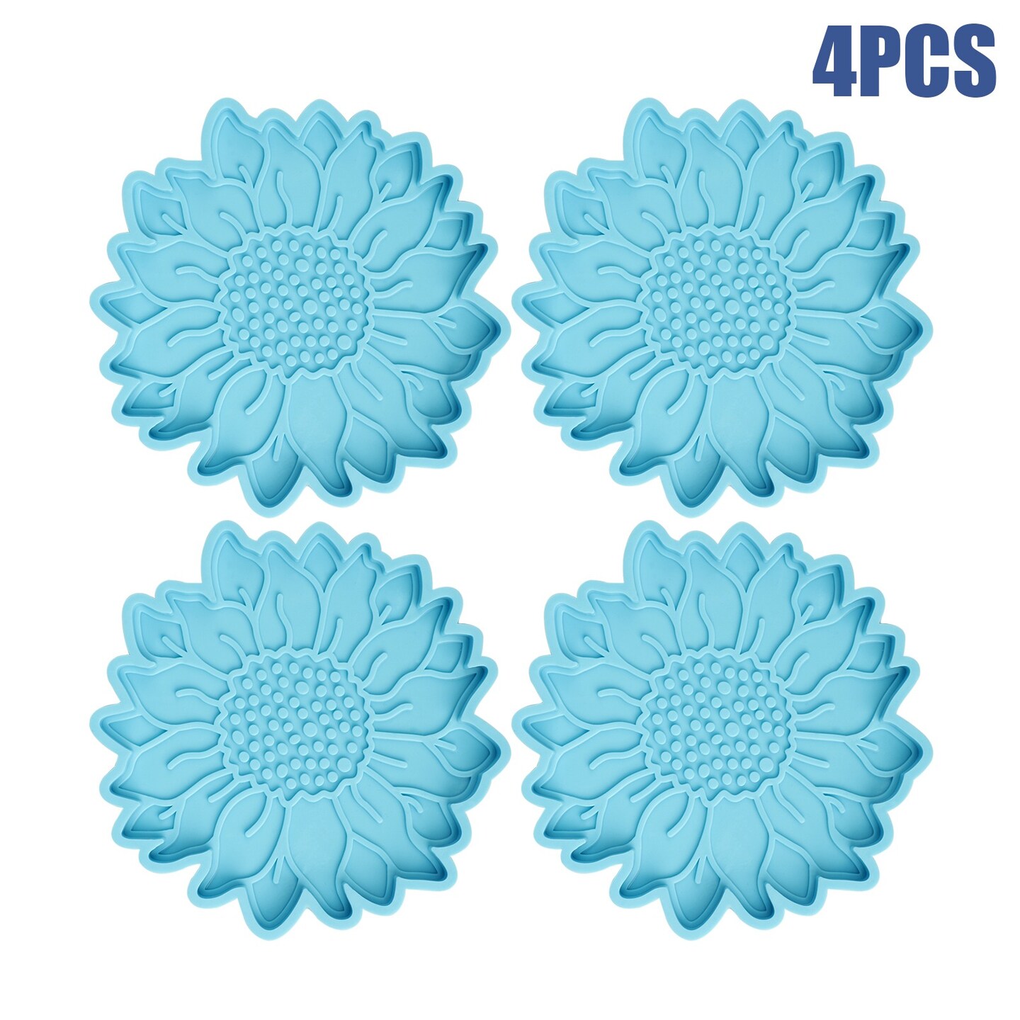 Silicone Sunflower Coaster Resin Mold Epoxy Casting Making Mould DIY Craft Tool