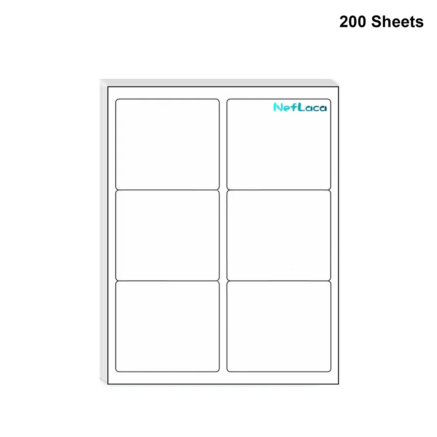 Shipping Address Labels for Laser, Easy to Peel, Total 3 1/3" x 4"