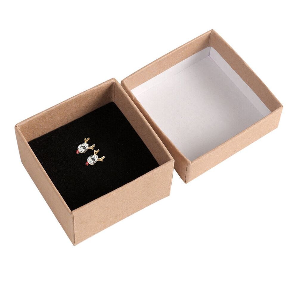 Elegant Kraft Paper Jewelry Gift Boxes - Set of 24 with Sponge Inserts for Necklaces & Bracelets