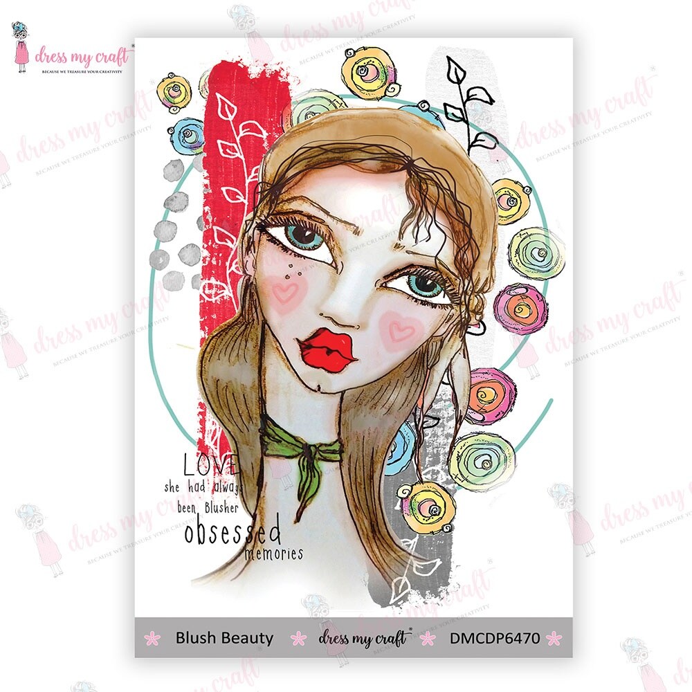 Dress My Craft Mini Transfer Me Sheet 4&#x22;X6&#x22;-Blush Beauty