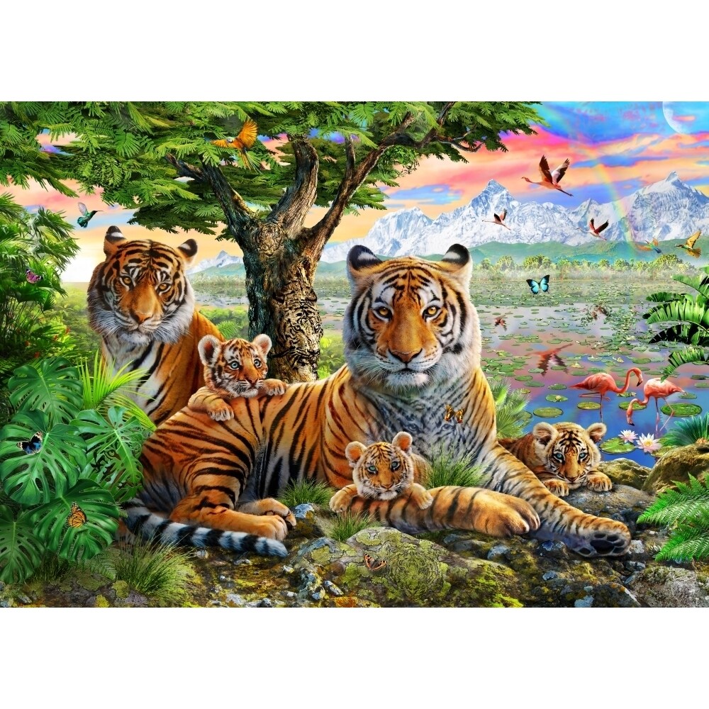 Hidden Tigers Buffalo Poster Print By Adrian Chesterman