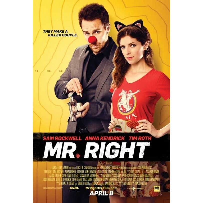Pop Culture Graphics Mr. Right Movie Poster (27 x 40) - Item  MOVIB89355
