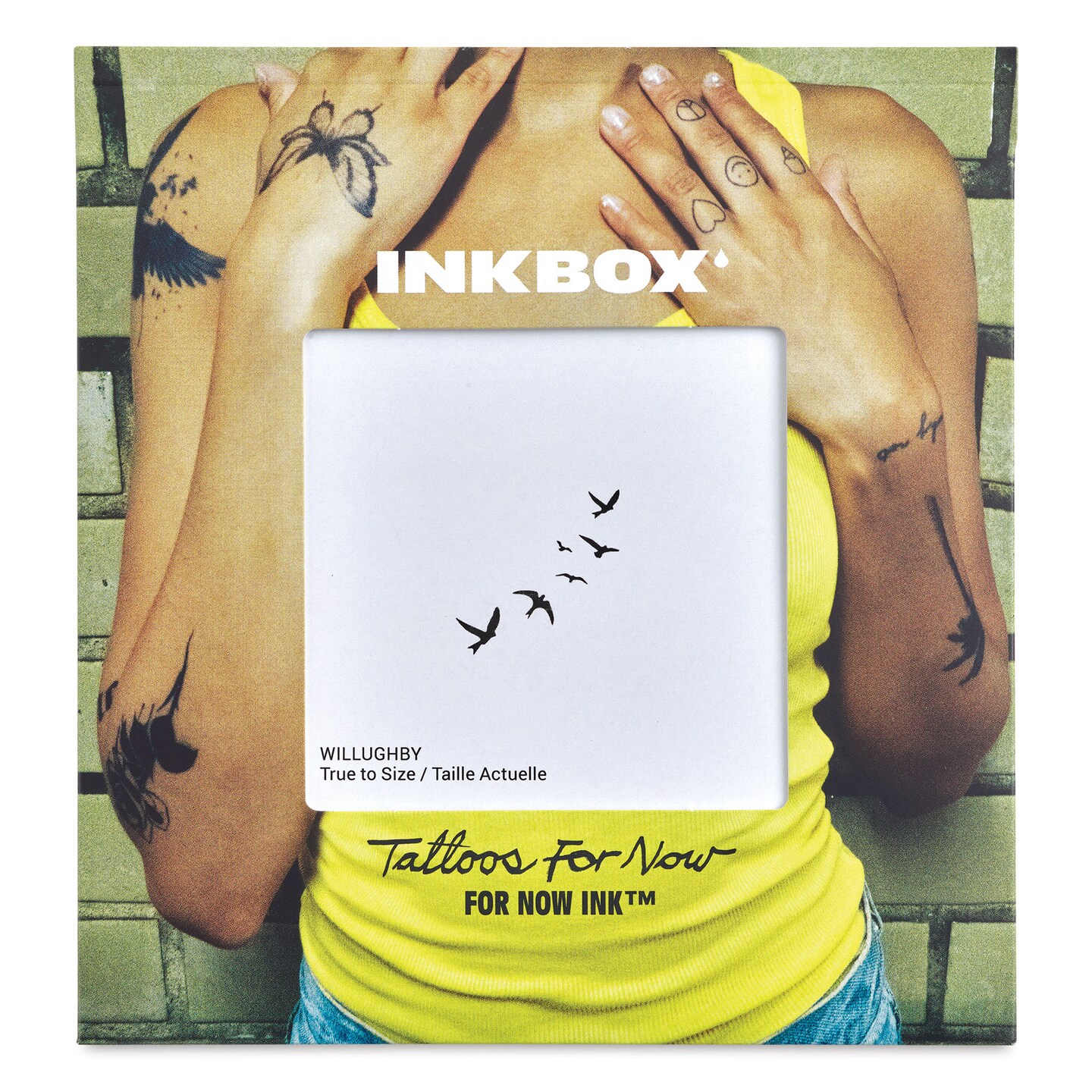 Inkbox Semi-Permanent Tattoos - Willughby, 2&#x22; x 2&#x22;