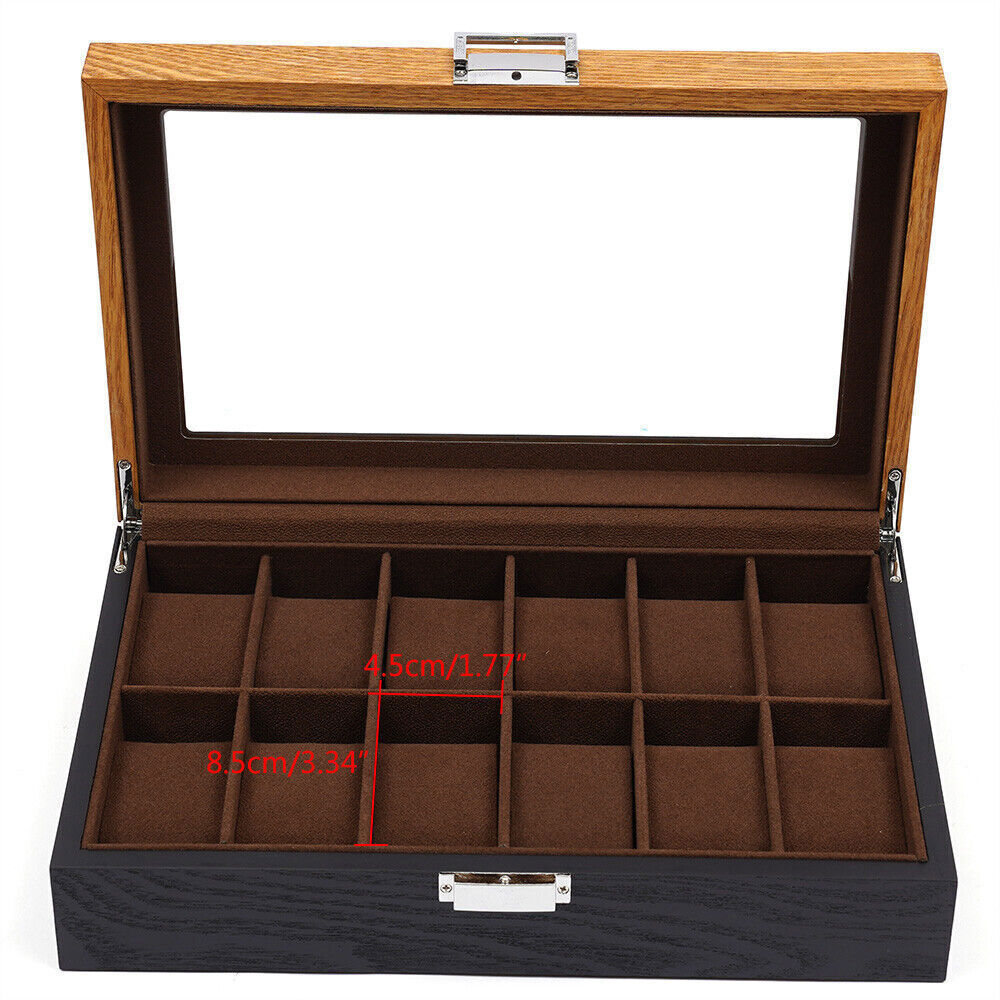 Kitcheniva 12 Slots Vintage Wooden Watch Box