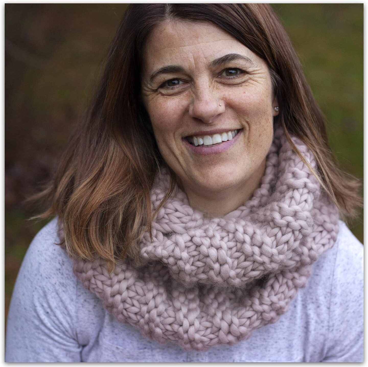 Merino Cowl Knitting Kit: Soft and Thick #7 Weight Jumbo Yarn, Knitting Needles and Pattern. Beginner. Everything Included, Great for Gifts