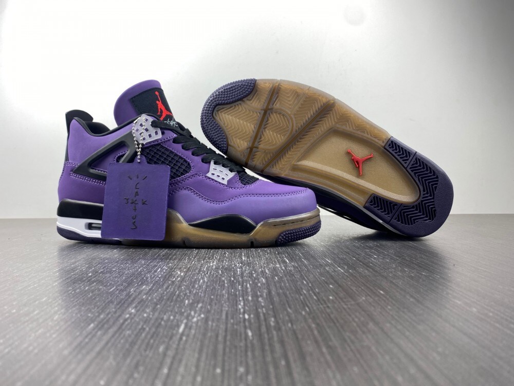 Jordan 4 purple suede online