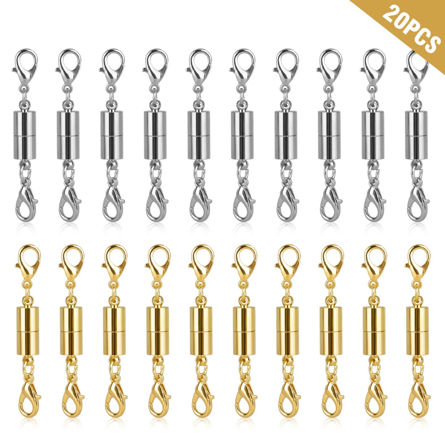 DIY Magnetic Lobster Claw Clasps Necklace Jewelry Bracelets Locking Extender