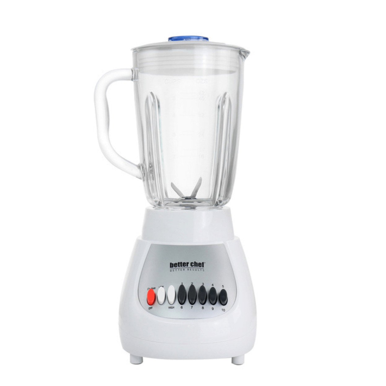 Better Chef   Classic 10-Speed 5-Cup Glass Jar Blender