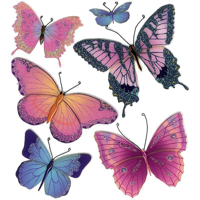 Jolee&#x27;s Boutique Butterflies Dimensional Stickers