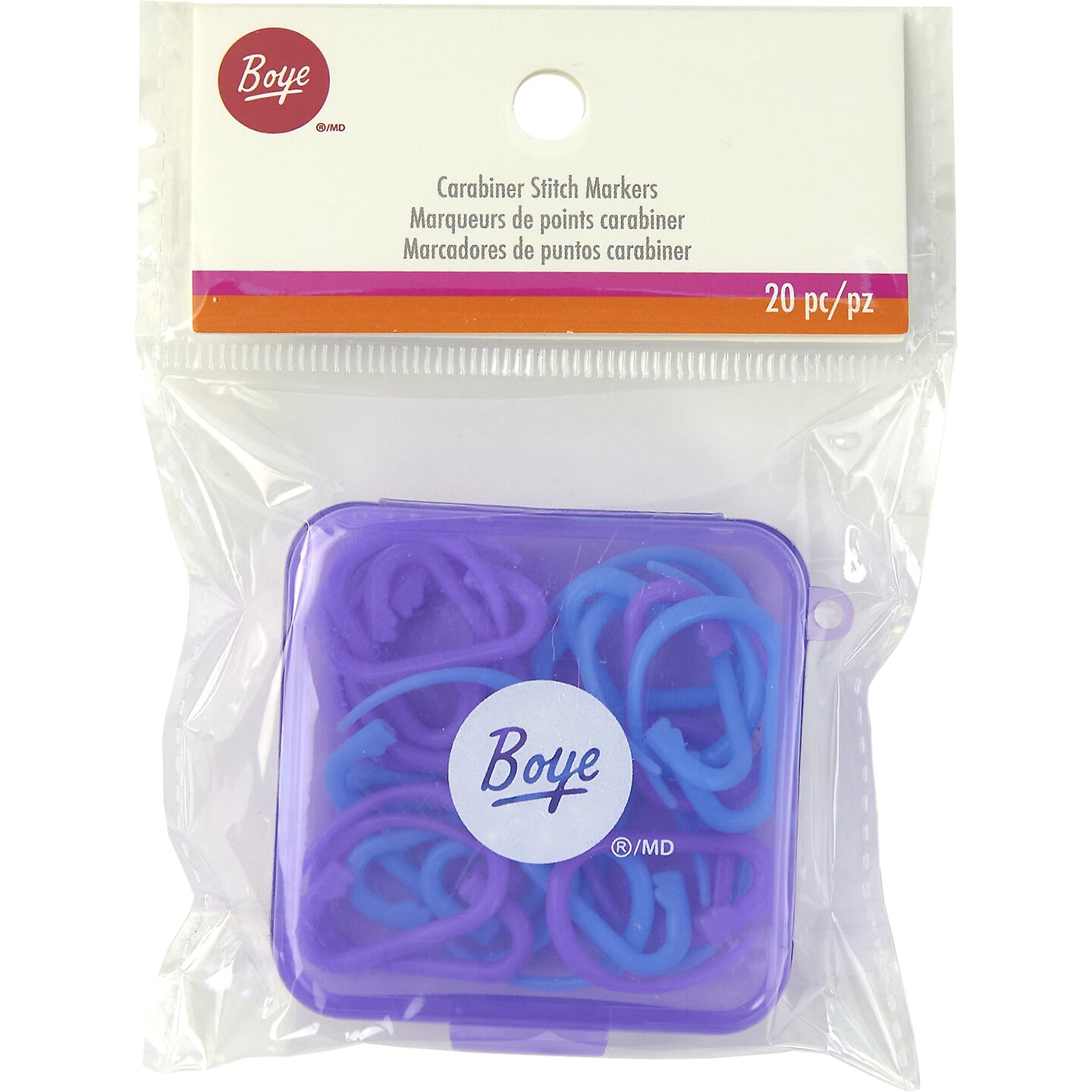 Boye Carabiner Stitch Markers 20/Pkg