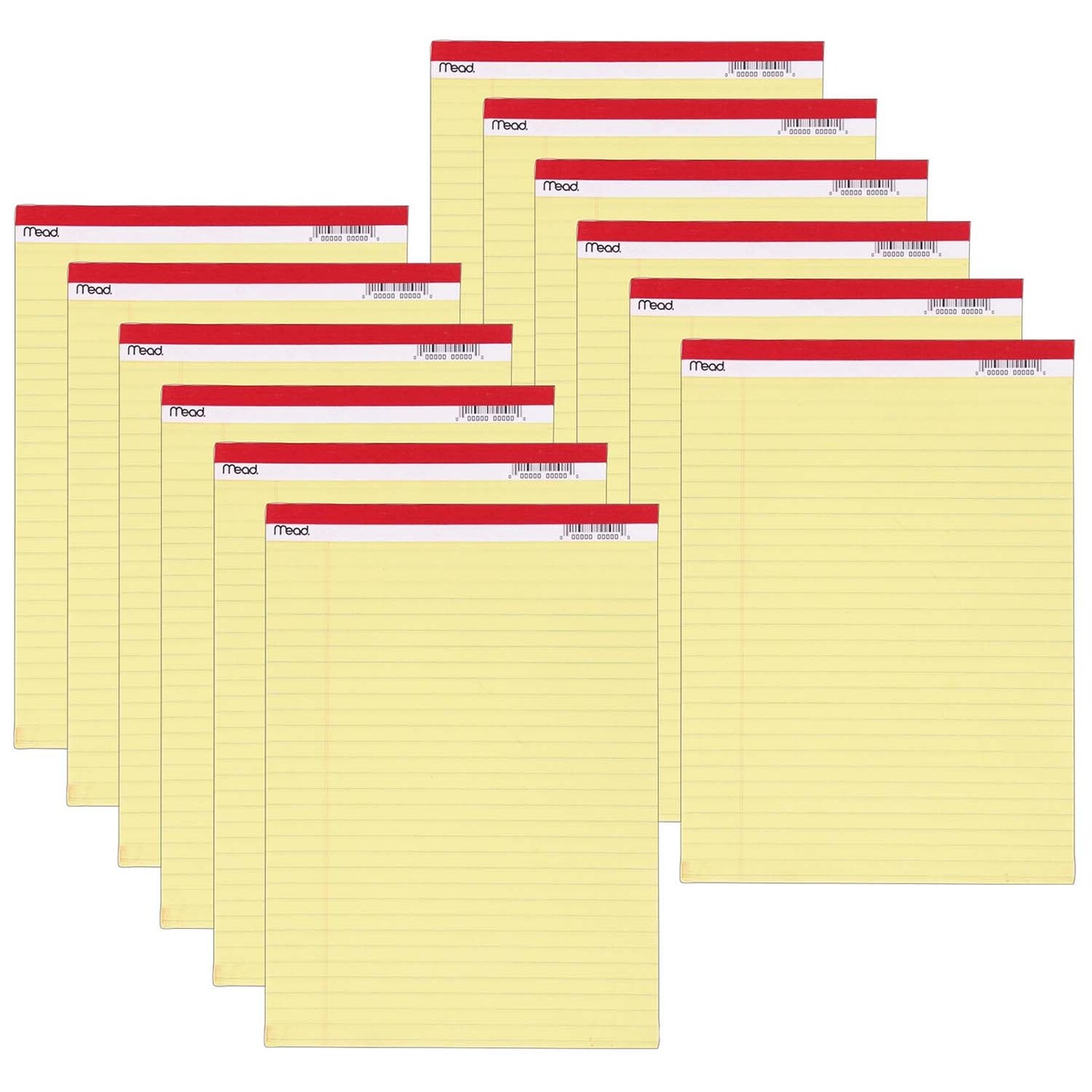 Standard Legal Pad, 8.5&#x22; x 11.75&#x22;, 50 Sheets, 12 Pads