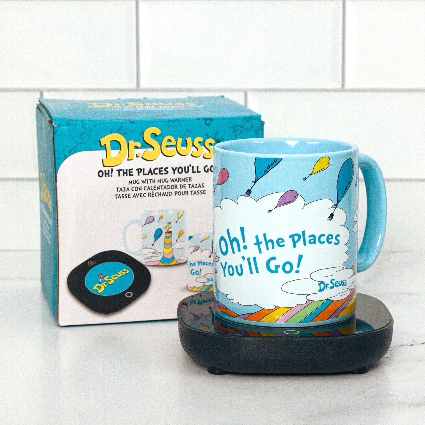 Uncanny Brands Dr. Seuss Oh, the Places You&#x27;ll Go Mug with Warmer