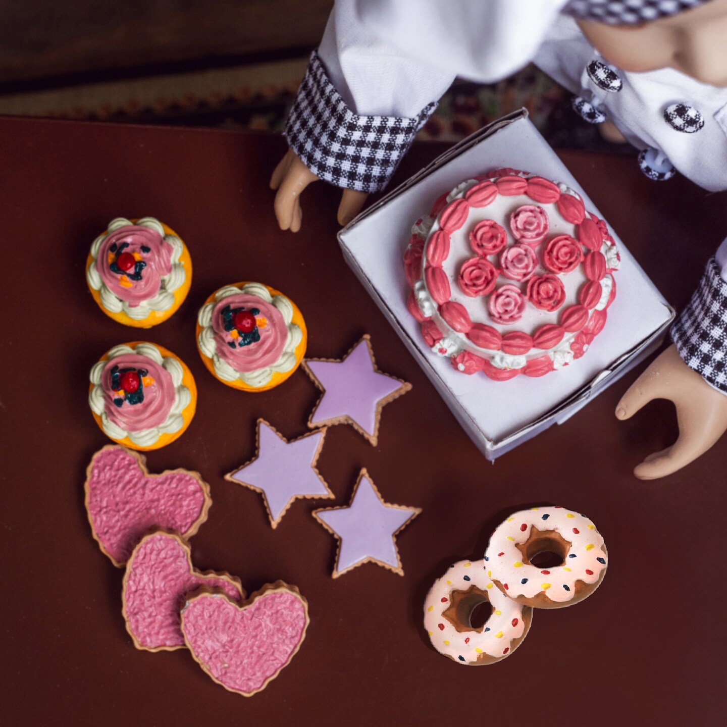 The Queen&#x27;s Treasures 18 In Doll Cookies, Cupcakes, Doughnuts, and Cake
