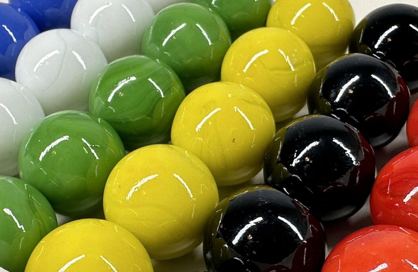 30 Glass Marbles 3/4 Inch (19mm) Replacement Aggravation Board Game Dirty Jokers